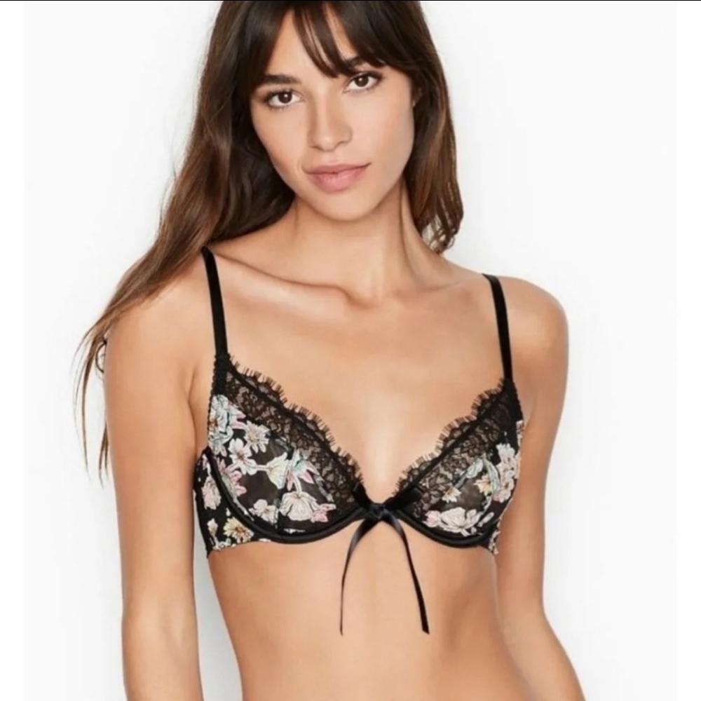 Victoria's Secret Demi floral bra NWT